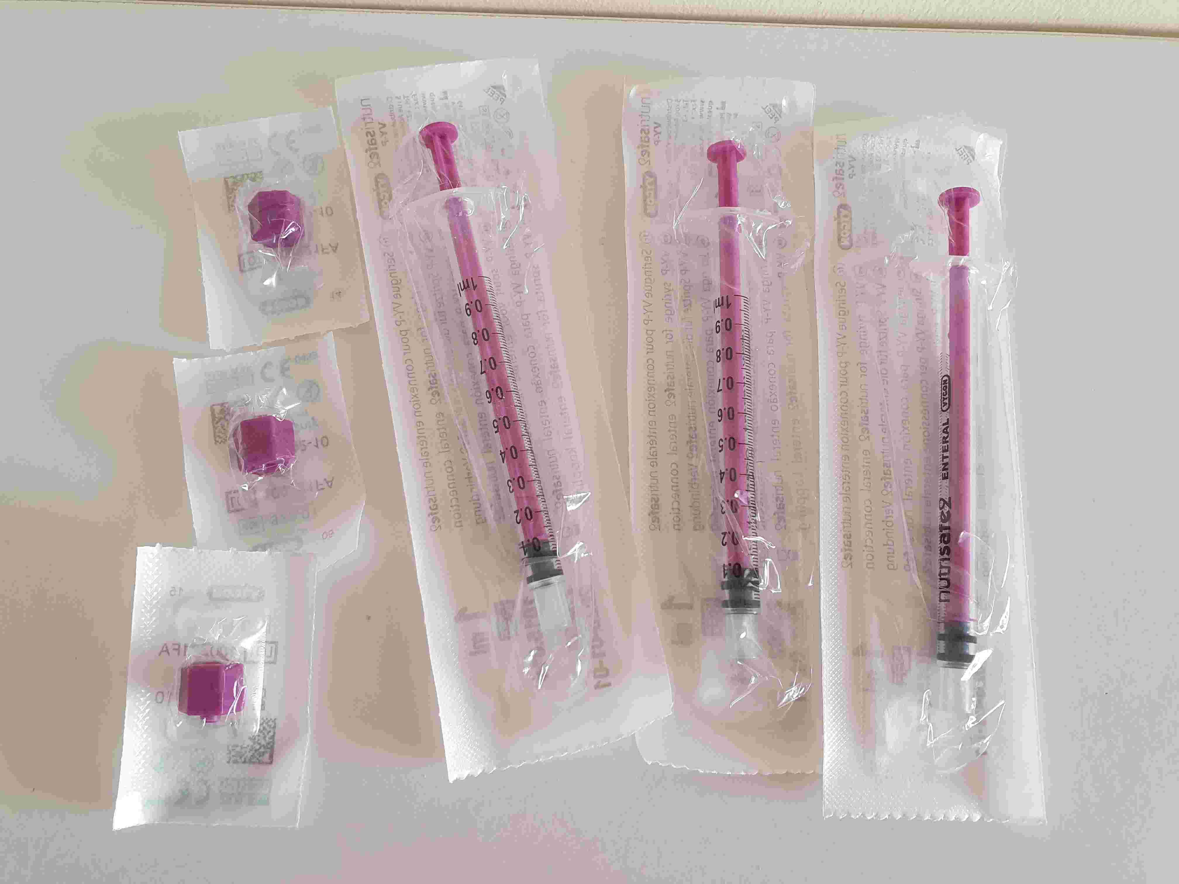 3x syringes