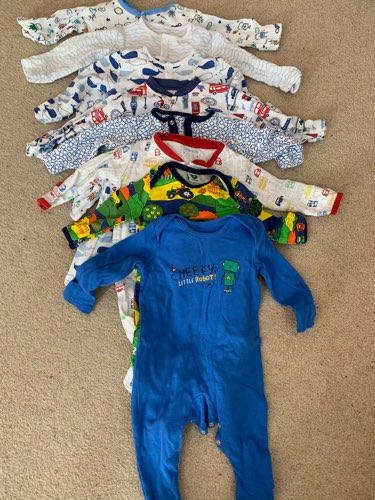 Baby boy body suits 3-6 months
