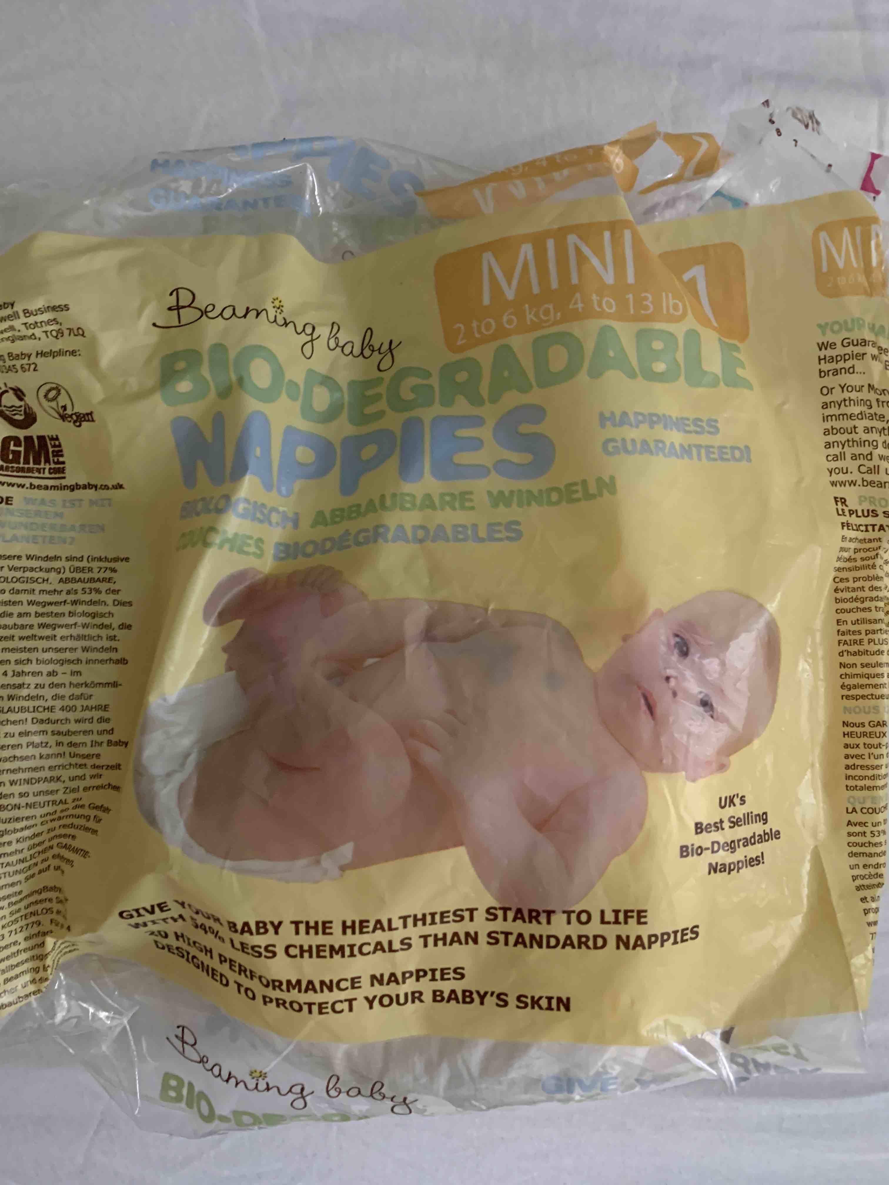 Beaming baby nappies