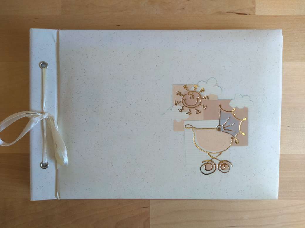 Blank baby photo album