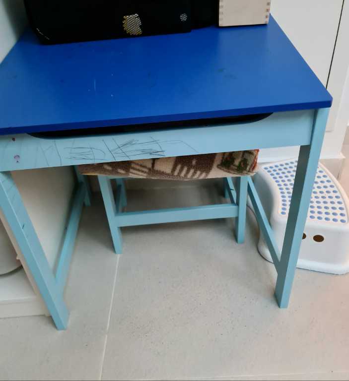 Blue desk