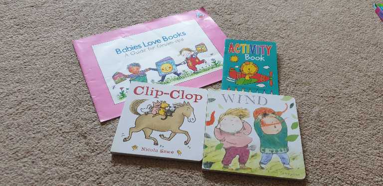 Books and 1 small activity book