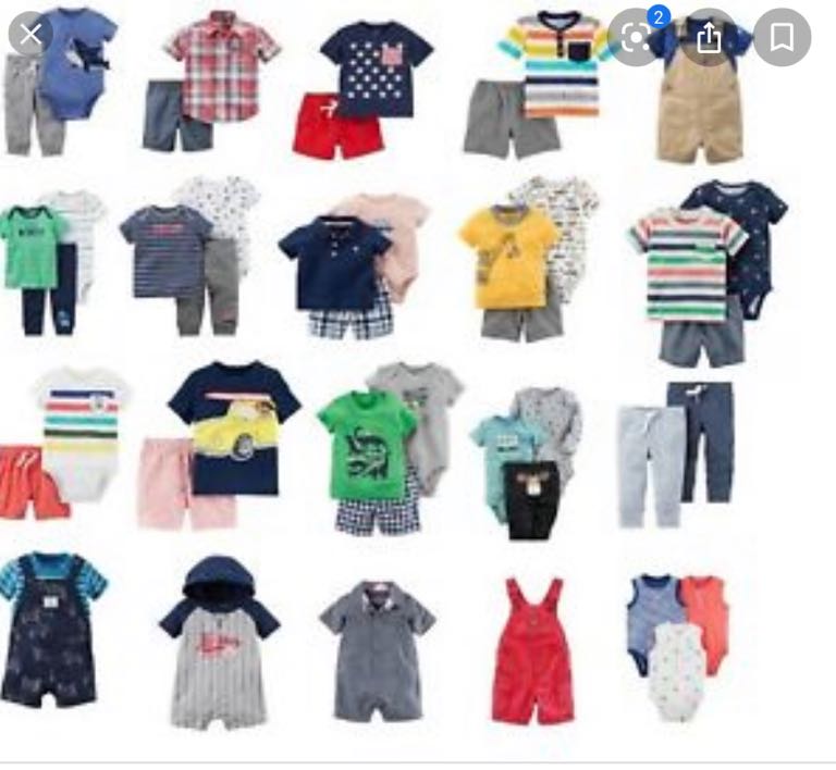 Boy clothes aged between first size to 3-6 months