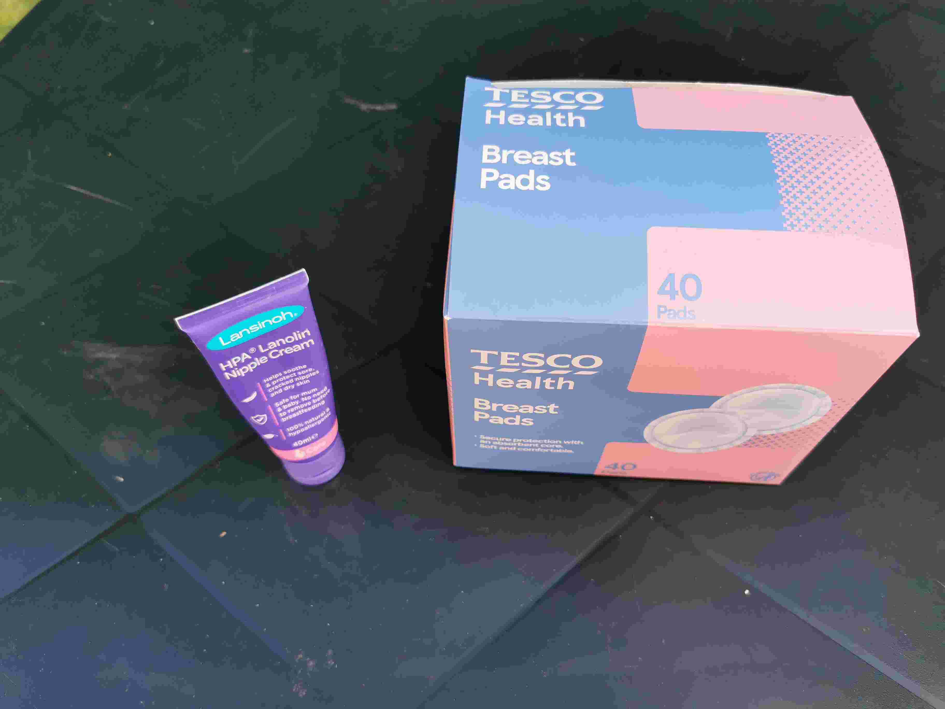 Free breast pads & lanolin cream used