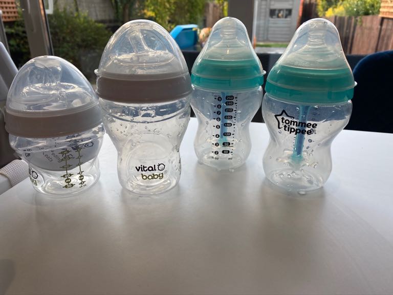 Milk bottles