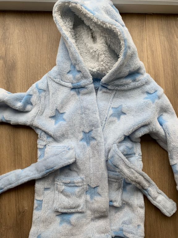 Soft fleece dressing gown