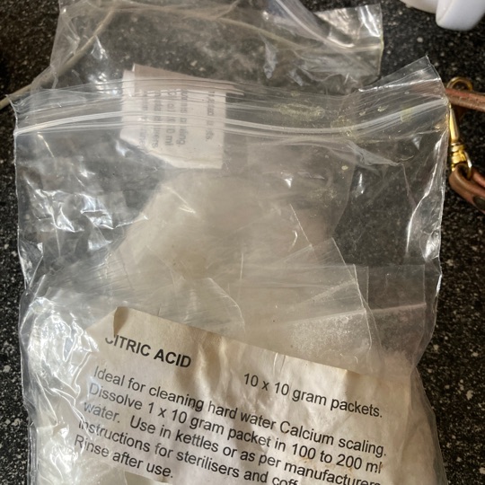 Steriliser descaler - Citric acid packets