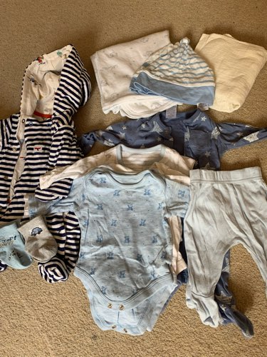Tiny baby boy clothes bundle