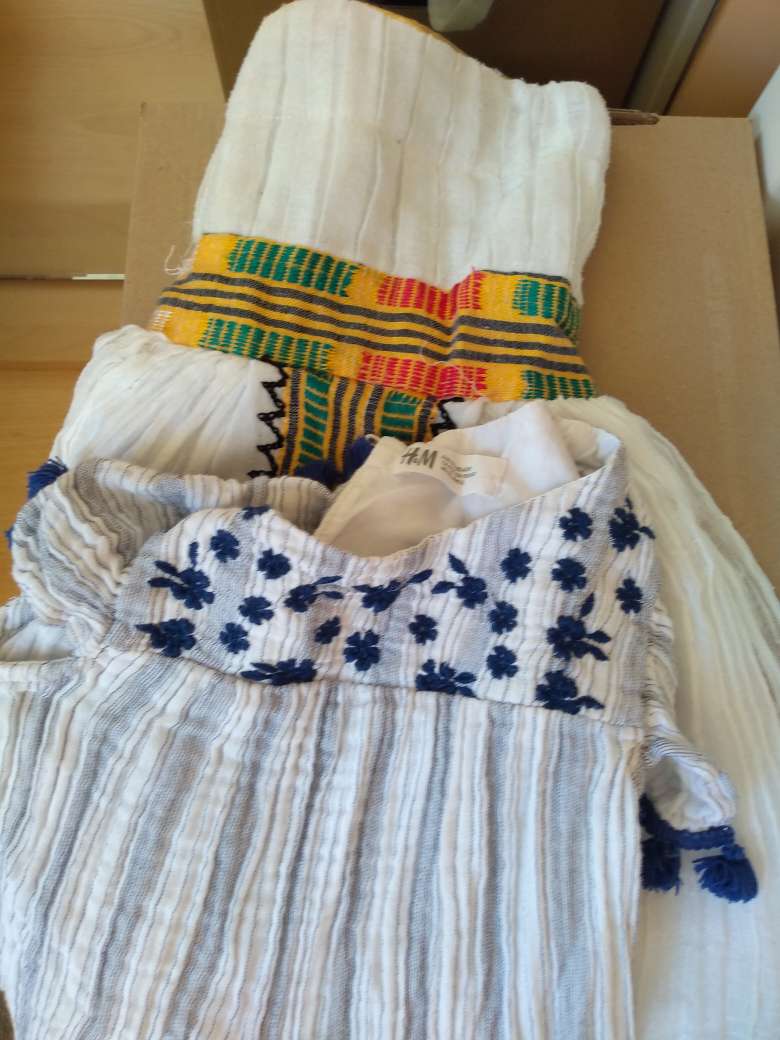 Two white summer dresses